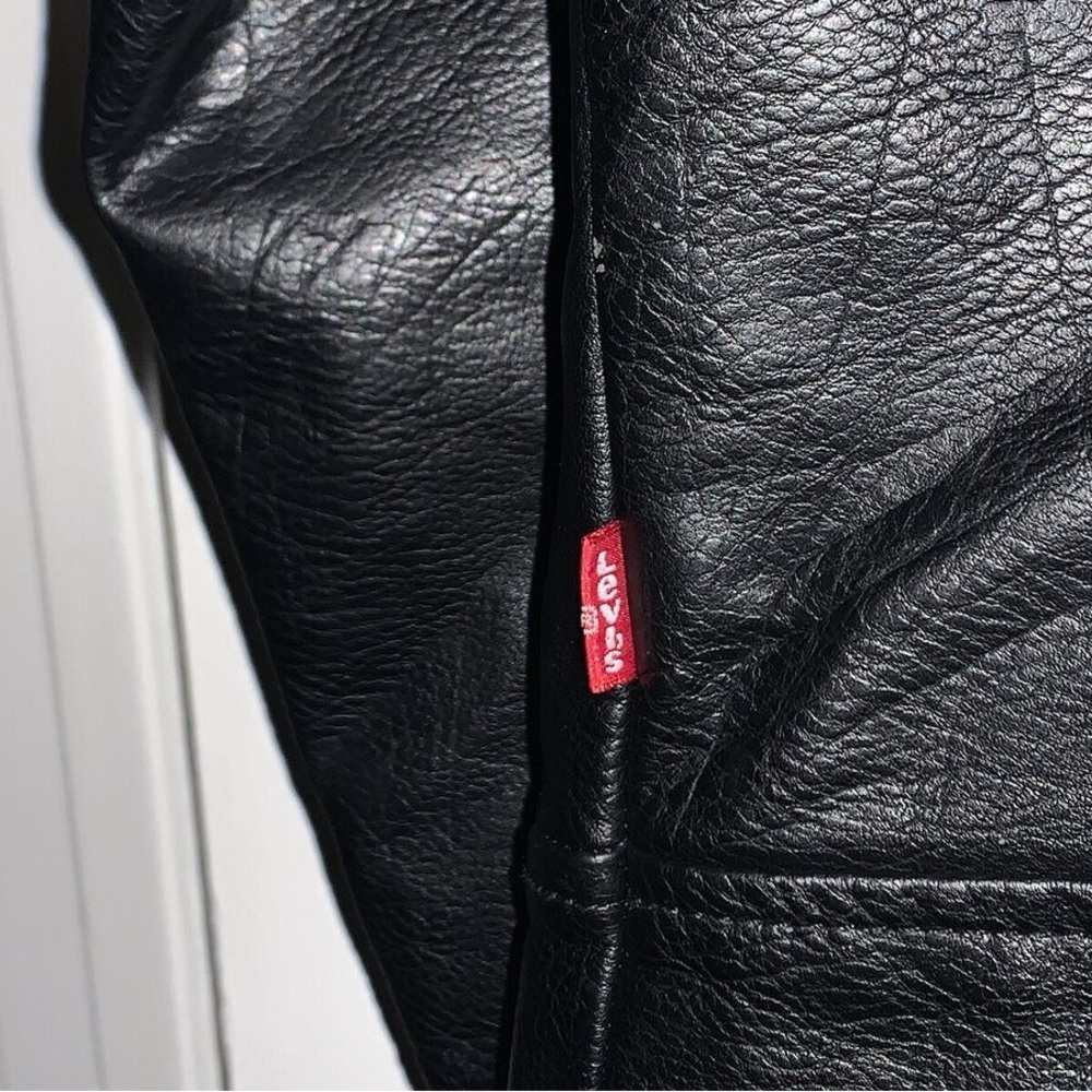 Levi Strauss Black Faux Leather Jacket - Picture 11 of 11